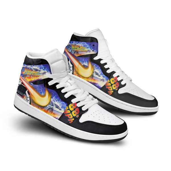 Back To The Future Air Jordan 1 High Top Shoes