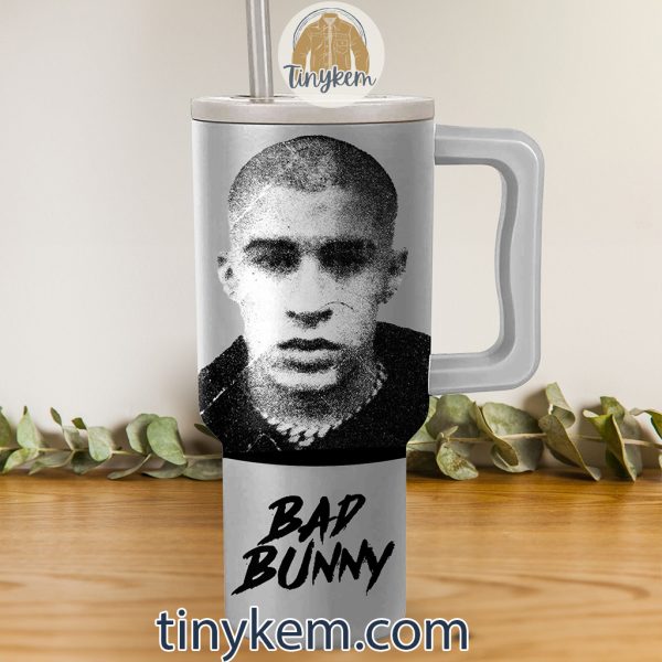 Bad Bunny 40 Oz Tumbler: Most Wanted Tour