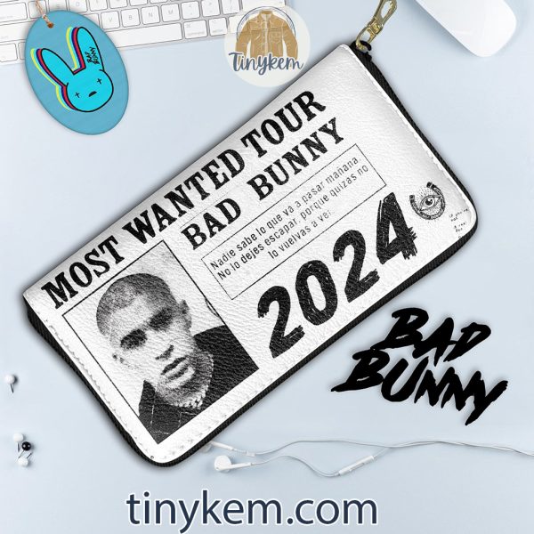 Bad Bunny Most Wanted Tur 2024 Zip Around Wallet