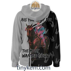 Bad Bunny Zipper Hoodie Are You Ready For The Most Wanted Tour2B3 utQl4