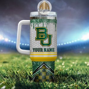 Baylor Bears Customized 40oz Tumbler With Glitter Printed Style2B3 Prhy0