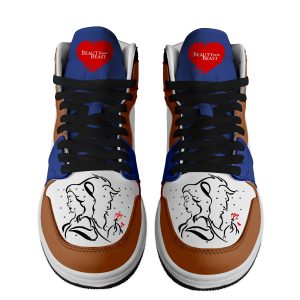 Beauty And The Beast Air Jordan 1 High Top Shoes