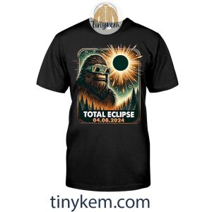 Bigfoot Solar Eclipse April 2024 Shirt