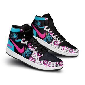 Blink 182 Air Jordan 1 High Top Shoes With Graffiti Style2B3 g2RGX