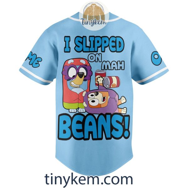 Bluey Customized Baseball Jersey: I Slipped On Mah Beans