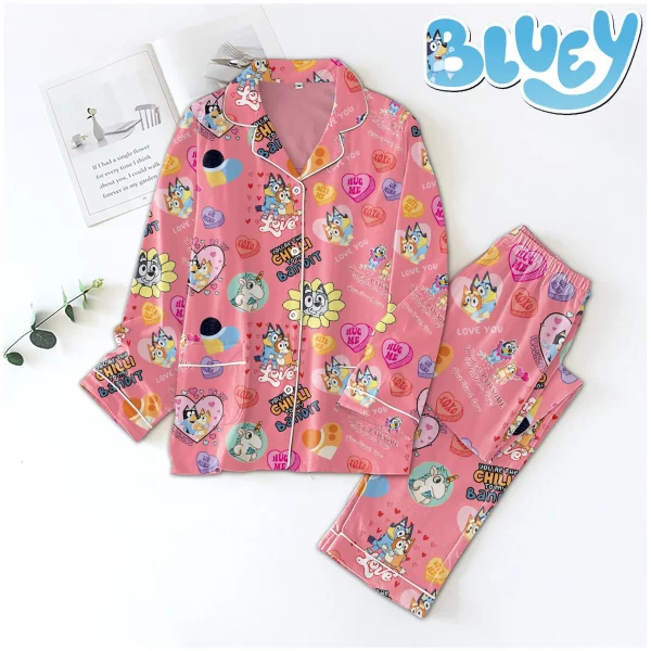 Bluey Icons Bundle Pink Pajamas Set