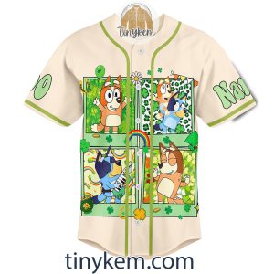 Bluey St Patrick Day Customized Baseball Jersey2B3 bJdlV