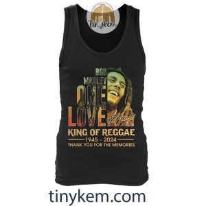 Bob Marley One Love Tshirt King Of Reggae 1945 20242B5 61xag