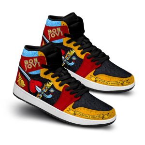 Bon Jovi Air Jordan 1 High Top Shoes2B3 P2xhu