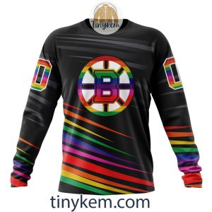 Boston Bruins With LGBT Pride Design Tshirt Hoodie Sweatshirt2B4 29lcv