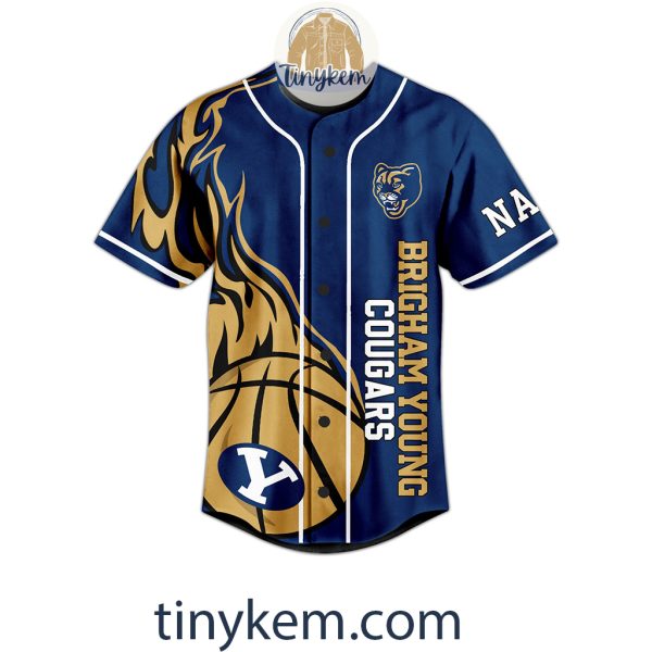 Brigham Young Cougars Customized Baseball Jersey: Rise And Roar