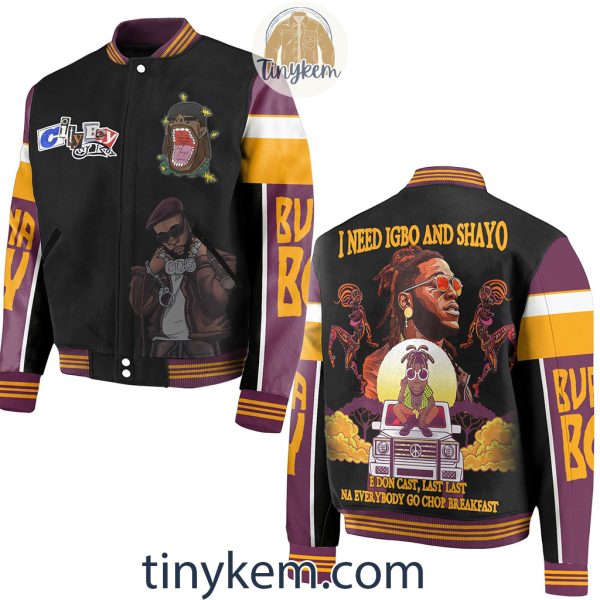 Burna Boy Baseball Jacket