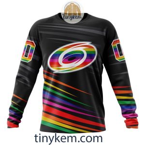 Carolina Hurricanes With LGBT Pride Design Tshirt Hoodie Sweatshirt2B4 E1SGV