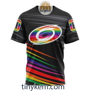 Carolina Hurricanes With LGBT Pride Design Tshirt Hoodie Sweatshirt2B6 PkgeO