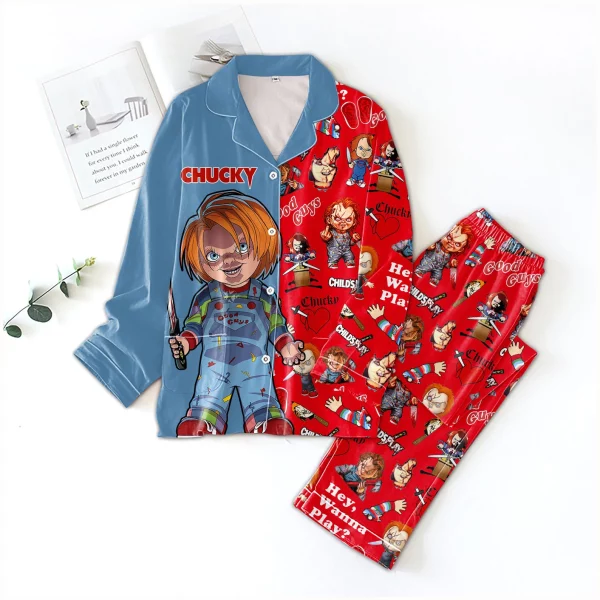 Chucky Horror Movie Pajamas Set