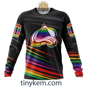 Colorado Avalanche With LGBT Pride Design Tshirt Hoodie Sweatshirt2B4 Y4Tgm