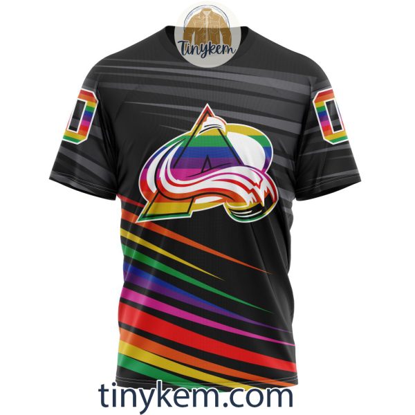 Colorado Avalanche With LGBT Pride Design Tshirt, Hoodie, Sweatshirt
