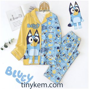 Cute Bluey Cartoon Pajamas Set