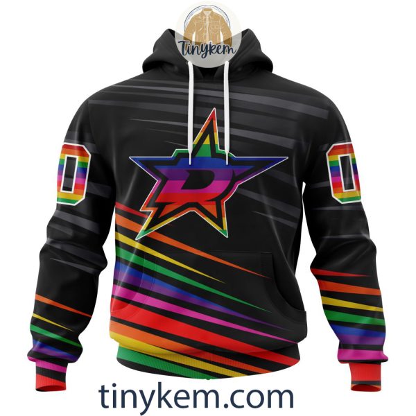 Dallas Stars With LGBT Pride Design Tshirt, Hoodie, Sweatshirt