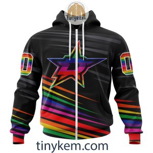 Dallas Stars With LGBT Pride Design Tshirt, Hoodie, Sweatshirt