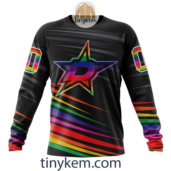 Dallas Stars With LGBT Pride Design Tshirt, Hoodie, Sweatshirt