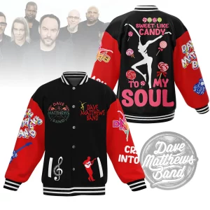 Dave Matthews Band Baseball Jacket: Sweet Like Candy To My Soul