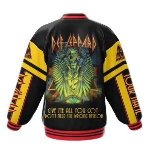 Def Leppard Customized Baseball Jacket2B3 gQz2W