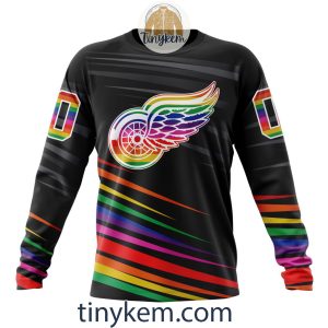 Detroit Red Wings With LGBT Pride Design Tshirt Hoodie Sweatshirt2B4 ihPjc