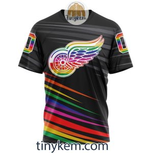 Detroit Red Wings With LGBT Pride Design Tshirt Hoodie Sweatshirt2B6 FxDNI