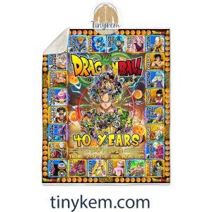 Dragon Ball 40 Years Anniversary 1984 2024 Blanket2B2 sCTtI