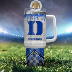 Duke Blue Devils Customized 40oz Tumbler With Glitter Printed Style2B4 oQzDh