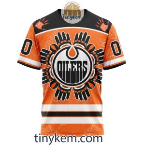 Edmonton Oilers Customized Tshirt Hoodie With Truth And Reconciliation Design2B6 DryJX