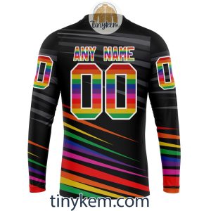 Edmonton Oilers With LGBT Pride Design Tshirt Hoodie Sweatshirt2B5 JFs11