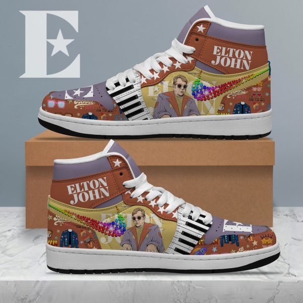 Elton John Air Jordan 1 High Top Shoes