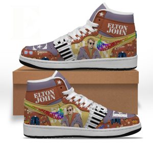 Elton John Air Jordan 1 High Top Shoes2B5 0ezmB