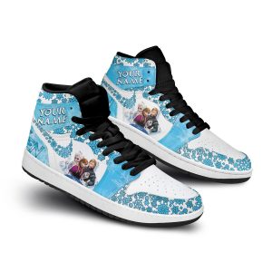 Frozen Customized Air Jordan 1 High Top Shoes2B3 TjISS