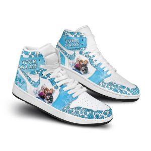 Frozen Customized Air Jordan 1 High Top Shoes2B4 kbVdO