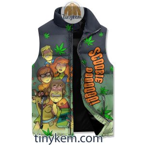 Funny Weed Scooby Doo Puffer Sleeveless Jacket2B3 l8wQN