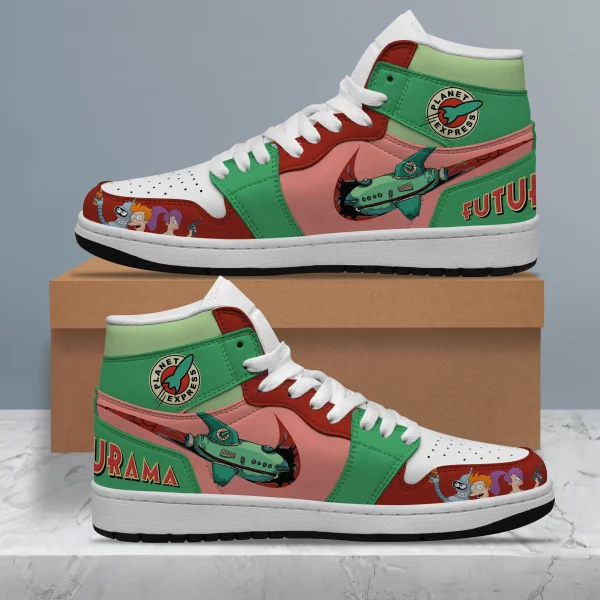 Futurama Air Jordan 1 High Top Shoes