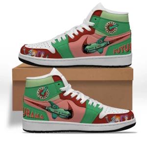 Futurama Air Jordan 1 High Top Shoes2B2 dEhYF