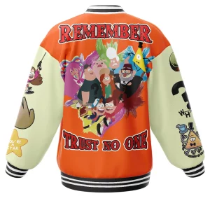 Gravity Falls Baseball Jacket Remember Trust No One2B3 aLevK