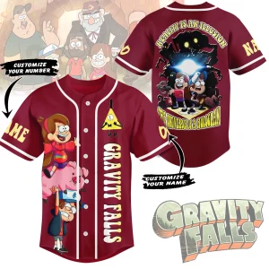 Gravity Falls Baseball Jacket: Remember Trust No One