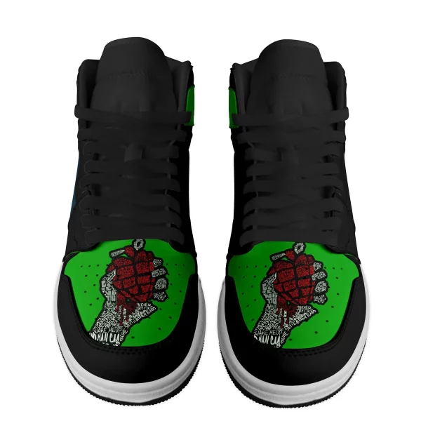 Green Day Band Air Jordan 1 High Top Shoes