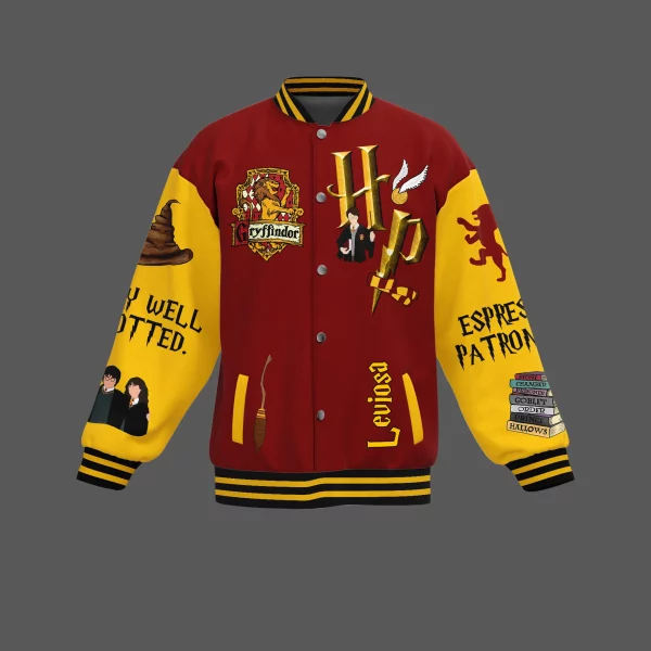 Gryffindor Harry Potter Baseball Jacket: Where Dwell The Brave At Heart