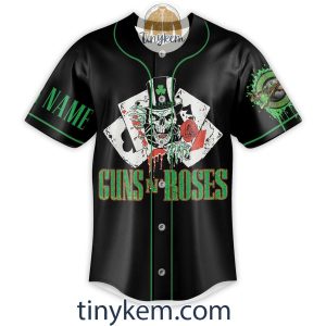 Guns N Roses ST Patrick Day Customized Baseball Jersey2B2 Hvrtf