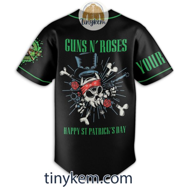 Guns N Roses ST Patrick Day Customized Baseball Jersey
