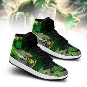 Hulk Air Jordan 1 High Top Shoes