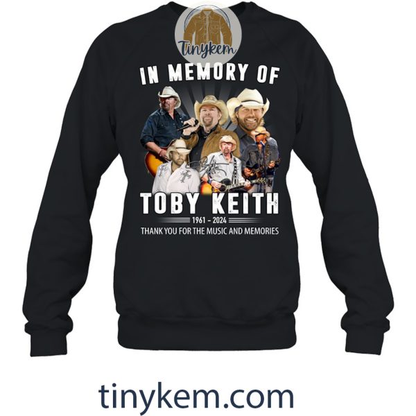 In Memory Of Toby Keith 1961 – 2024 Shirt