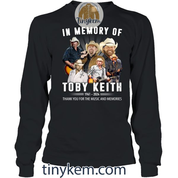 In Memory Of Toby Keith 1961 – 2024 Shirt