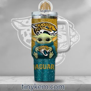 Jacksonville Jaguars Baby Yoda Customized Glitter 40oz Tumbler2B2 jIe4e